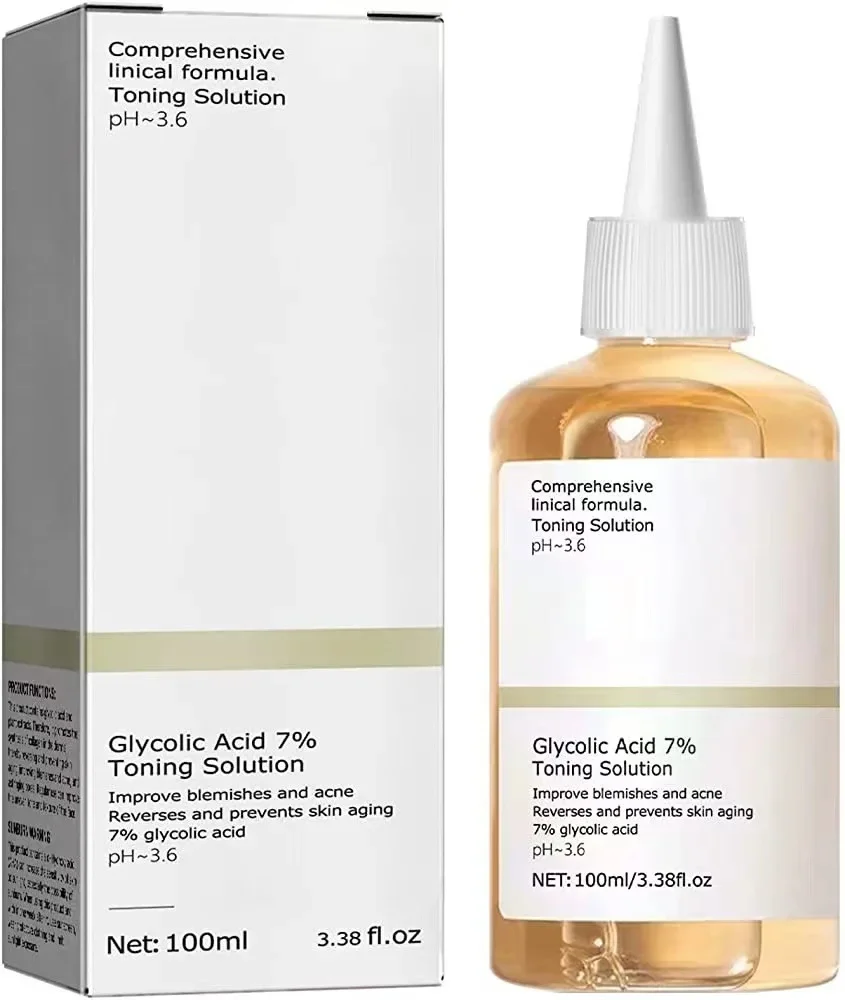 100ml Glycolic Acid 7% Toning Solution To Remove Acne and Moisturize Skin Rejuvenating Lotion - Image 4