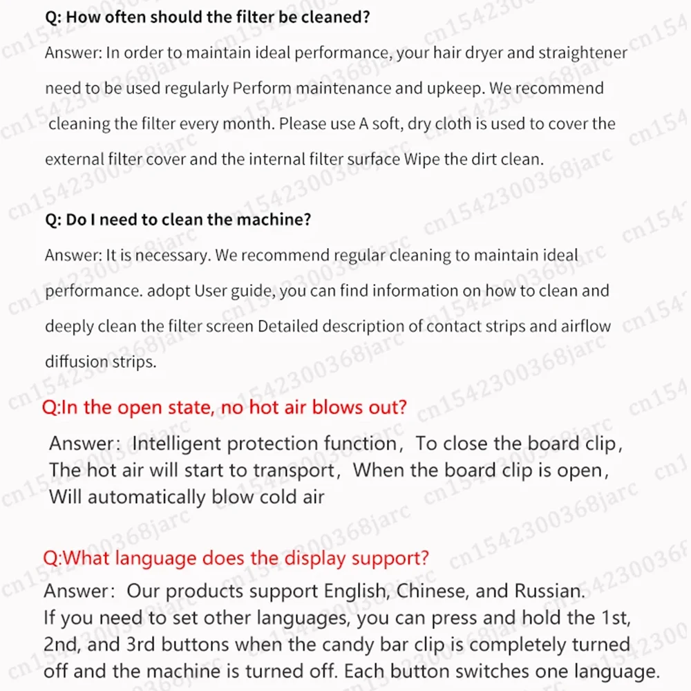 2 IN 1 Professional Hair Straightener Hair Dryer Heat-Up Flat Iron Negative Ion Iron Long-Lasting Styling 220V Hair Straightener - Image 2